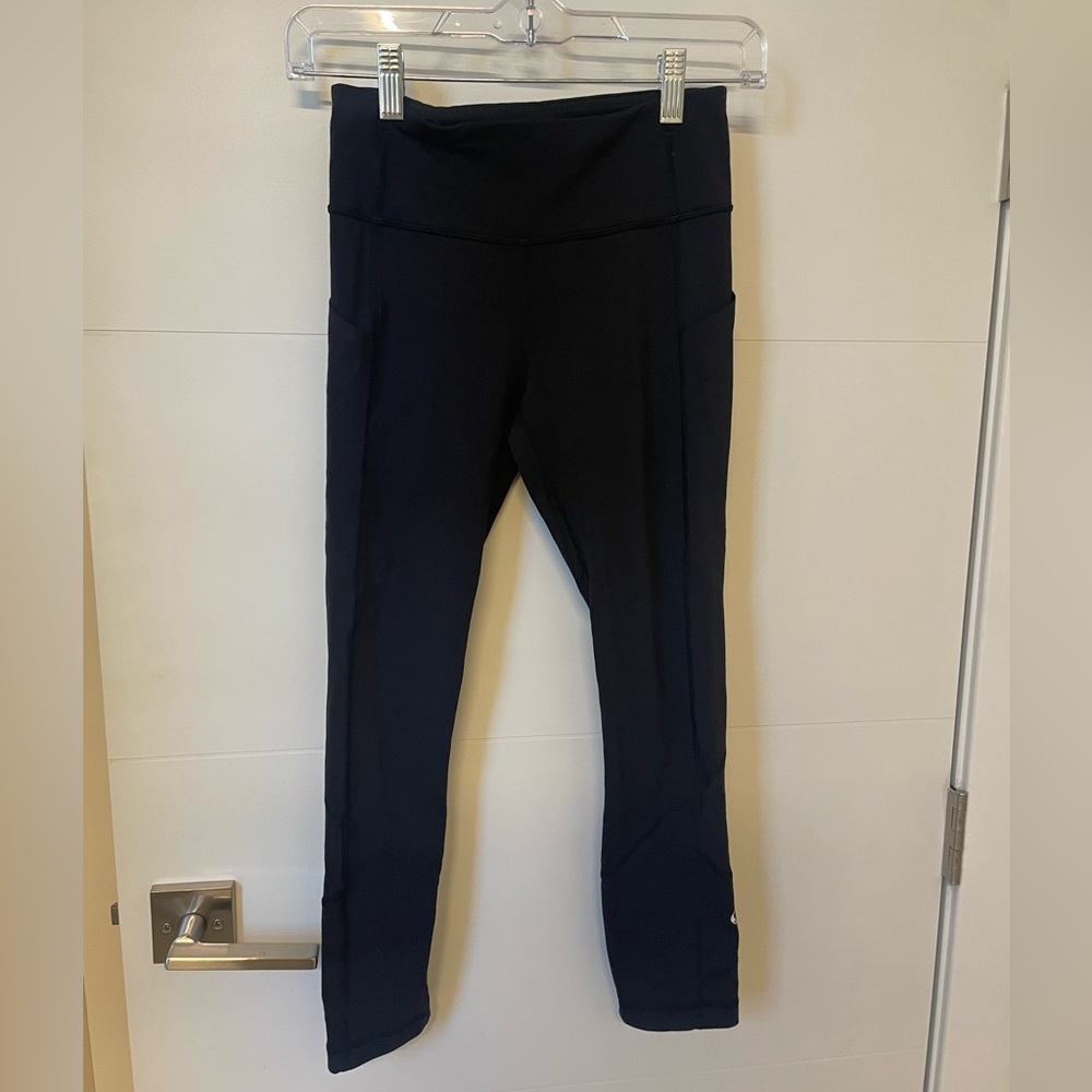 Black lululemon leggings. Size 4.